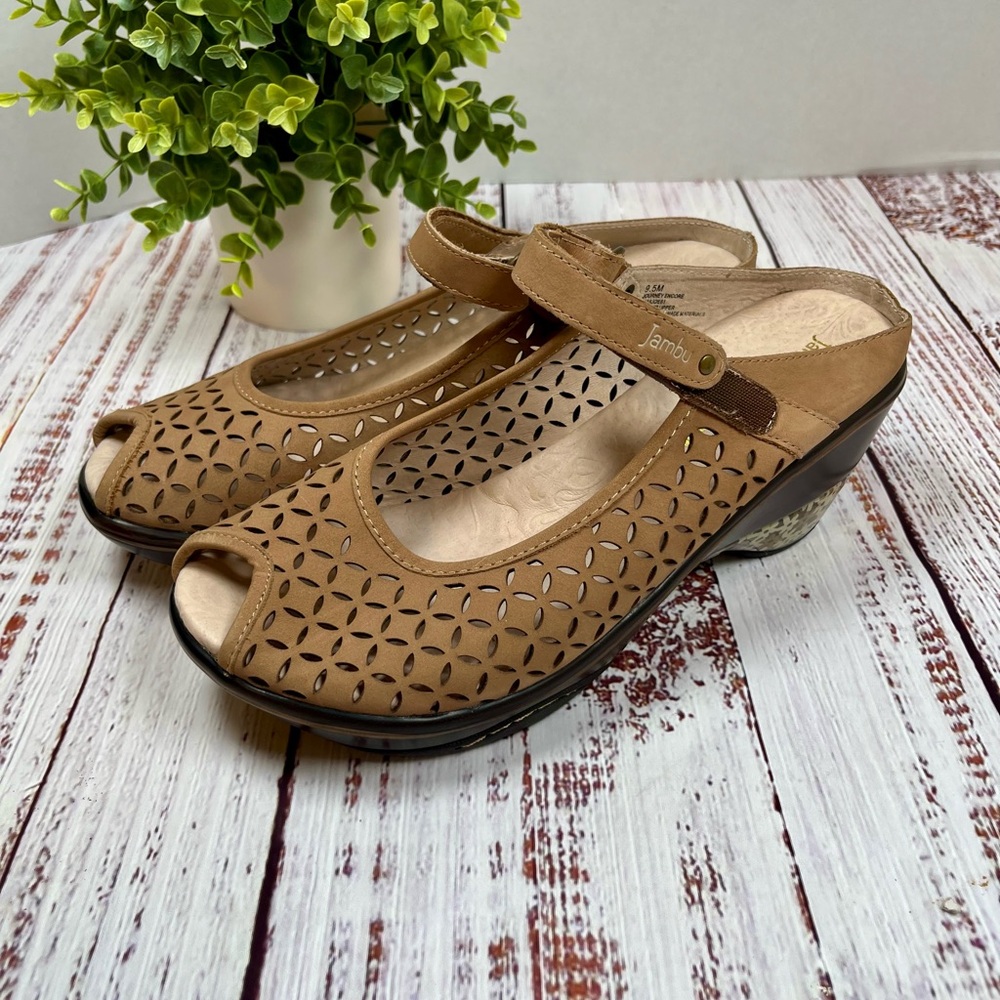 Jambu Women's Journey Encore Wedge Sandal Size 9.5